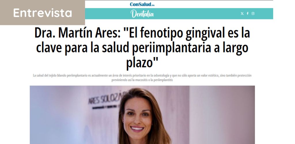 Entrevista a la Dra. María Martín Ares en Dentalia