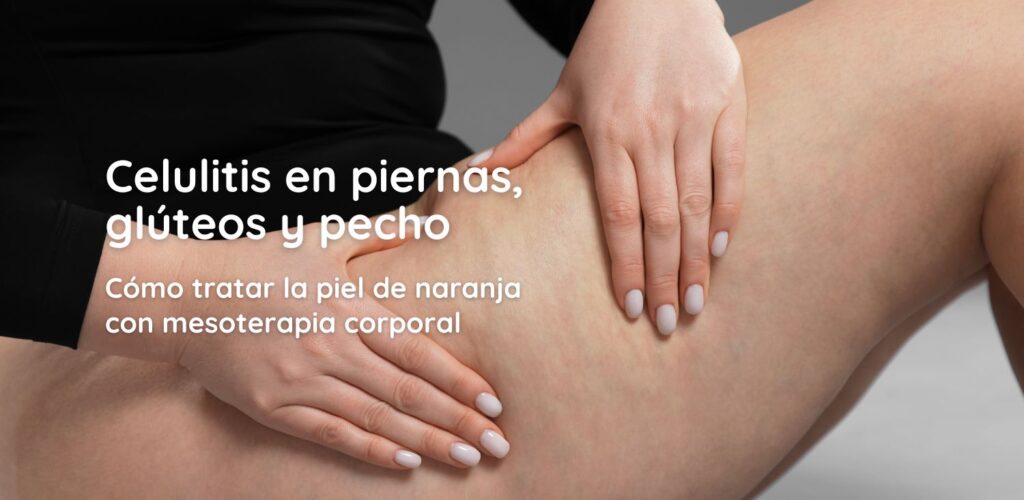 celulitis en piernas, pecho y glúteos, cómo tratarla con mesoterapia corporal